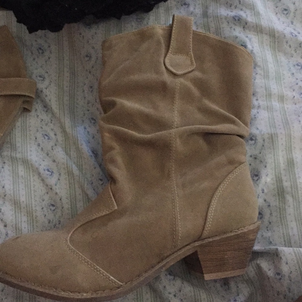 Tan boots